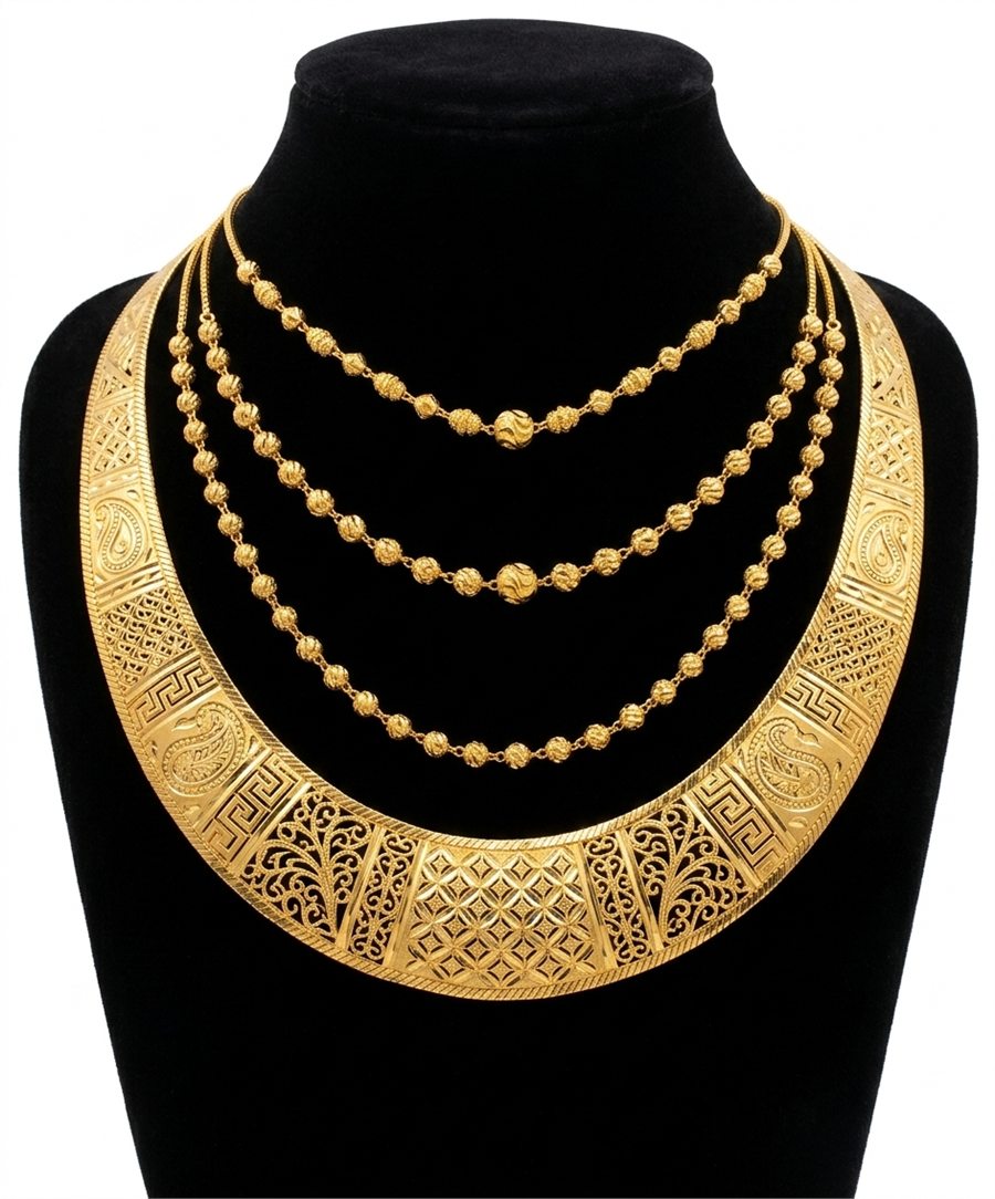 Gold chain collection