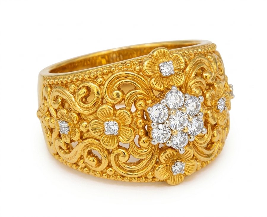 Diamond rings collection at Shubha Guru